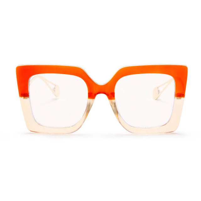 Women Men Square Clear Glasses Vintage Optical Eyeglasses Frame with Transparent Lens