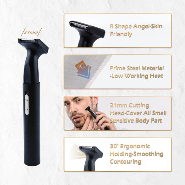 Ear and Nose Hair Trimmer for Women &amp; Men Body Hair Remover IPX7 Waterproof