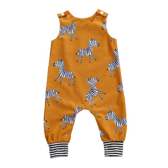 Summer Newborn Boys Girls Cotton Romper Casual Jumpsuit