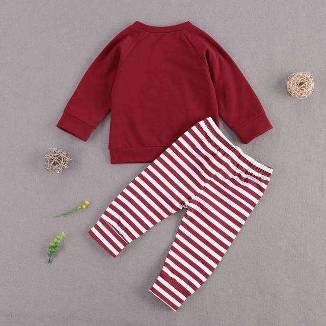 Children Autumn Set Girls Boys Long Sleeve Sets Christmas Tree 0-24M