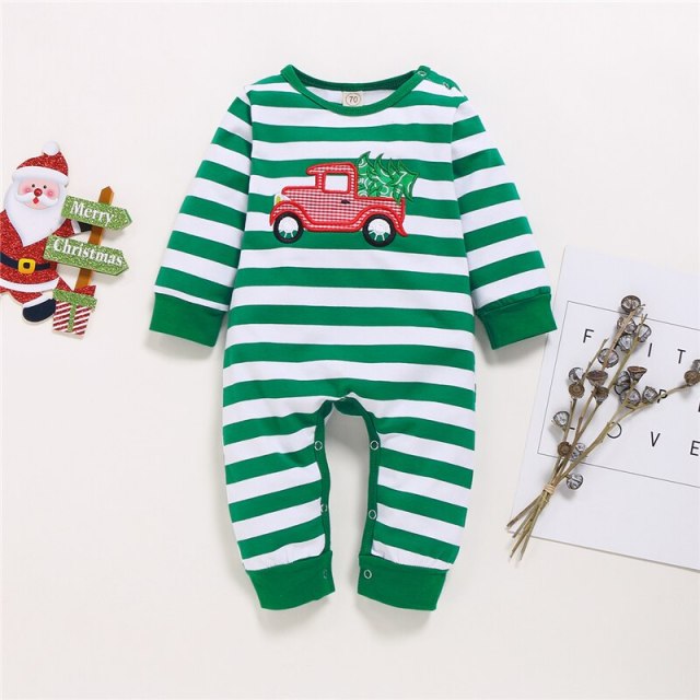 Newborn Baby Boy Girl Cotton Romper Long Sleeve Jumpsuit Clothes