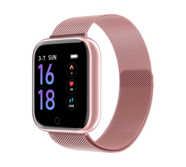 Fashion Bluetooth Waterproof Smart For Watch Women T80 Heart Rate Monitor Smartwatch