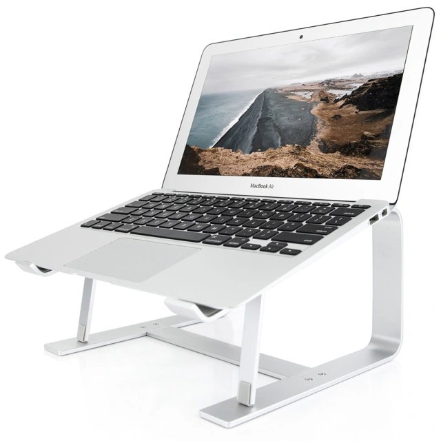 Computer Stand for Laptop Aluminium Laptop Riser Laptop Holder Silver