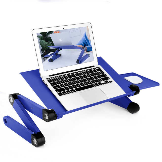 Adjustable Height Laptop Stand With A Mountable Mouse Tray Laptop Desk