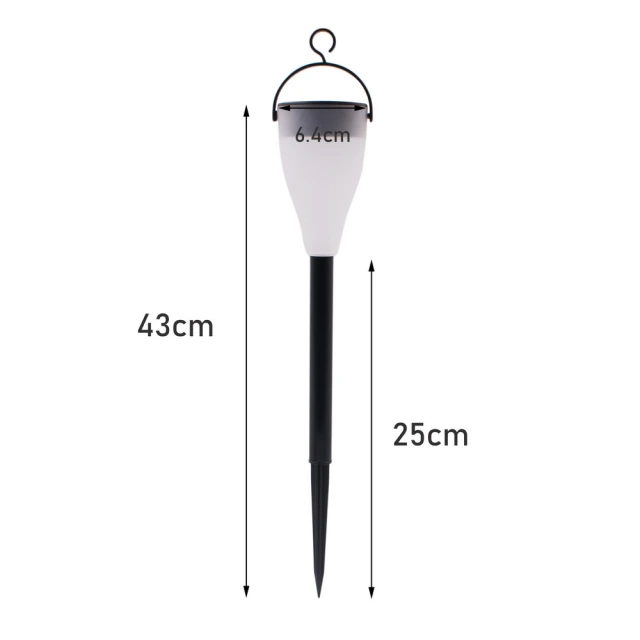 Solar Lawn Lamp - Three Modes -  Colorful Light - LED Garden Landscape Lamp