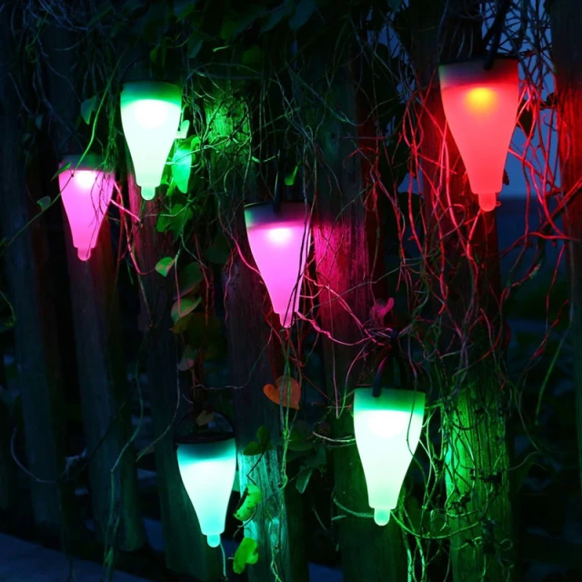 Solar Lawn Lamp - Three Modes -  Colorful Light - LED Garden Landscape Lamp