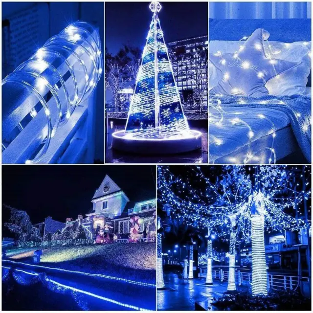 200LED Waterproof Solar Fairy String Lights Copper Wire Outdoor Garden Decor