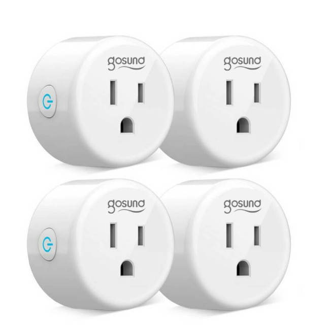 4PCS Wifi Smart Plug Mini Outlet - Work with Alexa Google Home White