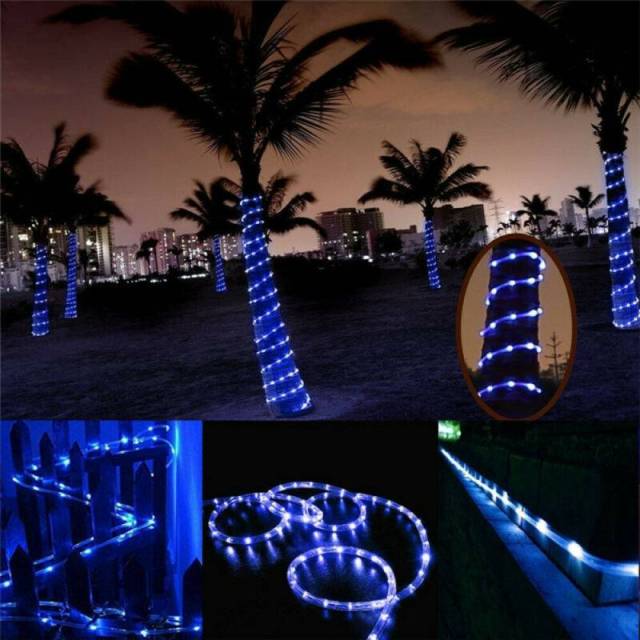 50LED Solar Fairy String Light Copper Wire Outdoor Waterproof Garden Xmas Decor