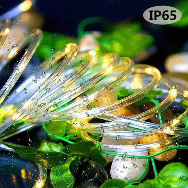 12m 100LED Solar String Lights Outdoor Garden Party Xmas Fairy Waterproof Lamp