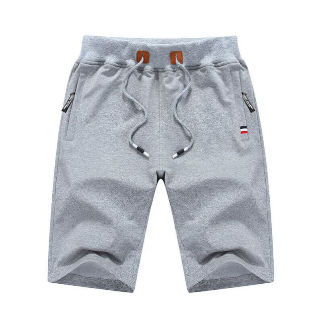 Solid Men's Shorts Summer Mens Beach Cotton Casual Male Sports