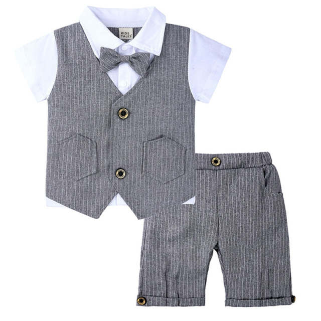 Baby Boys Gentleman Clothes Sets 2PCS Outfit Summer Suit