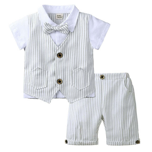 Baby Boys Gentleman Clothes Sets 2PCS Outfit Summer Suit