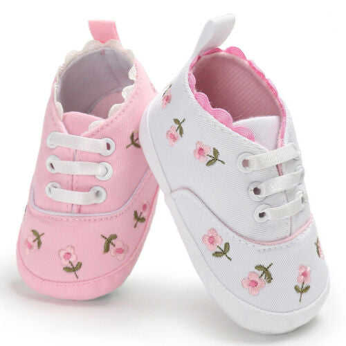 Spring 0-18M Toddler Baby Shoes Newborn Girls Soft Sole Crib Shoes
