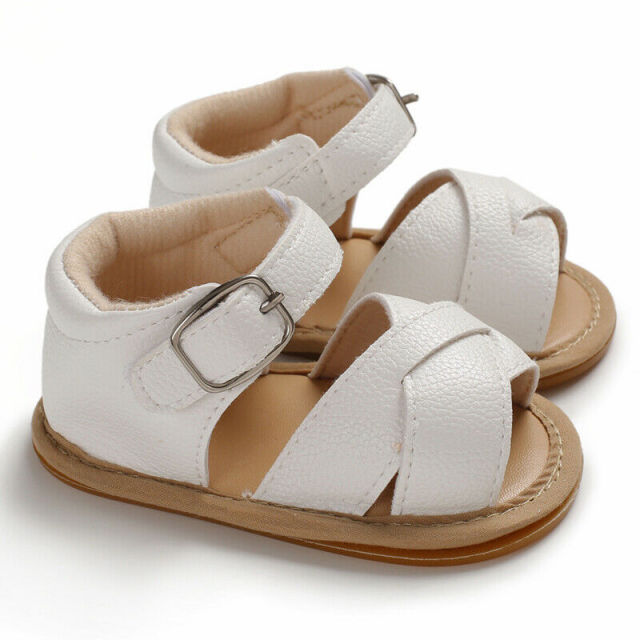 Summer Baby Boy Girl Sandals Newborn Kids Leather Soft Sole Crib Shoes