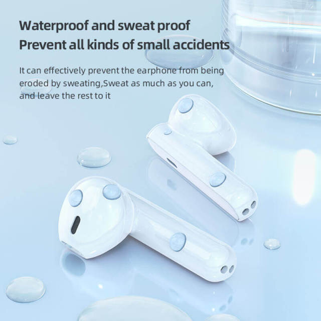 Wireless Earbuds in-Ear Stereo Headphone Bluetooth 5.0 Touch Control Noise Canceling Sports Waterproof Headphones With Mic