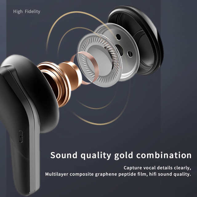 Touch Control Bluetooth Earphones TWS 5.0 Wireless Headset With Charging Box ST528