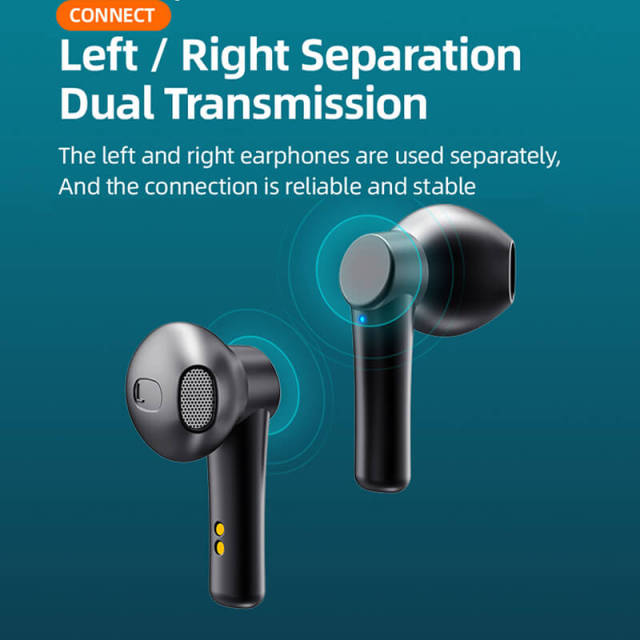 TWS Wireless Bluetooth Headphone Touch Control Bluetooth 5.0 In-Ear Headset Sports Waterproof Earphone with Mic