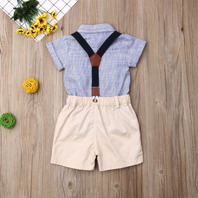 Baby Boy Clothes Short Sleeves Toddler  Gentleman Summer Clothes Set