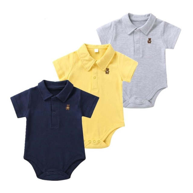 Summer Baby Boy Romper Clothes Cotton Short sleeve Newborn Costume