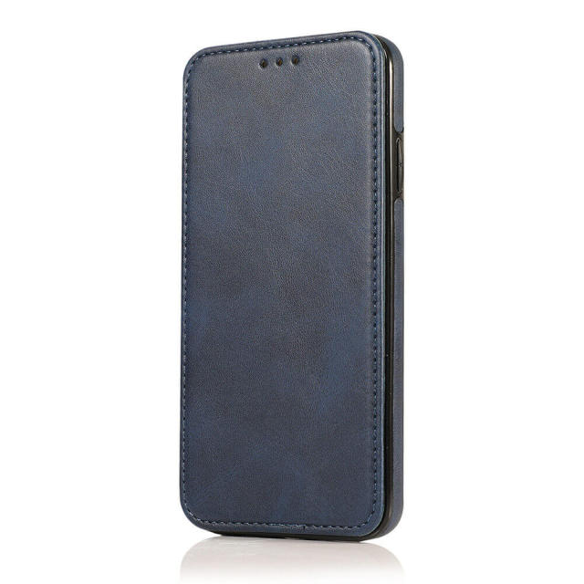 Wallet Case for iPhone 12 - Blocking Card Slot Stand PU Leather Magnetic Apple Flip Cover