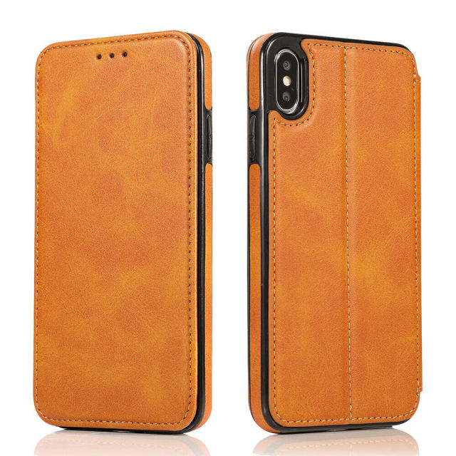 Wallet Case for iPhone 12 - Blocking Card Slot Stand PU Leather Magnetic Apple Flip Cover