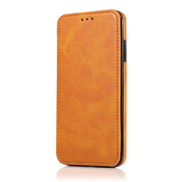 Wallet Case for iPhone 12 - Blocking Card Slot Stand PU Leather Magnetic Apple Flip Cover