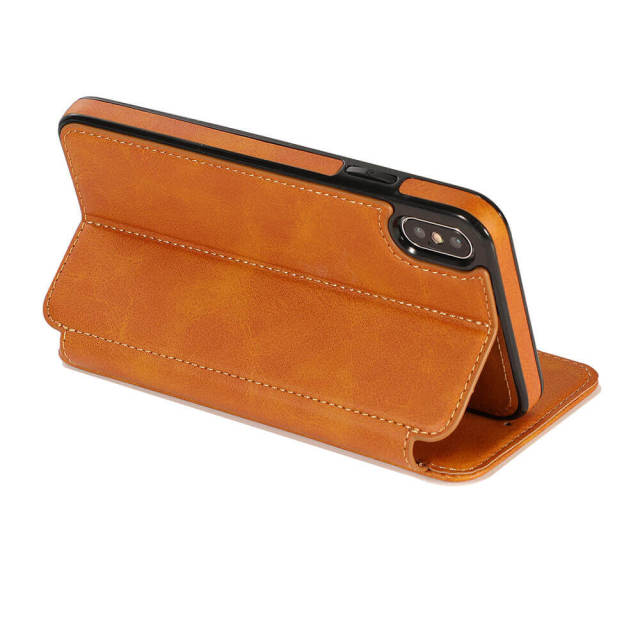 Wallet Case for iPhone 12 - Blocking Card Slot Stand PU Leather Magnetic Apple Flip Cover