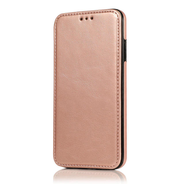 Wallet Case for iPhone 12 - Blocking Card Slot Stand PU Leather Magnetic Apple Flip Cover