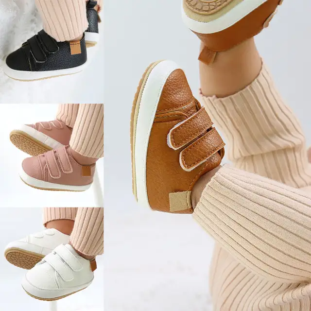 0-18M Newborn Baby Girl Boy Shoes Soft Breathable Leather Casual Shoes