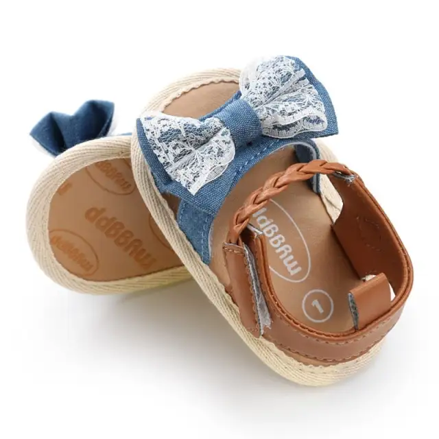 Baby Girl Shoes Infant Canvas Bowknot Kids Beach Baby Walking Shoes