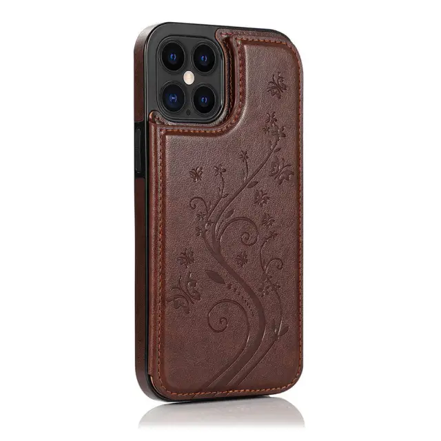 OOVOV Case for iPhone X-Wallet Case with PU Leather Card Pockets Back Flip Cover for iPhone Xs with Kickstand