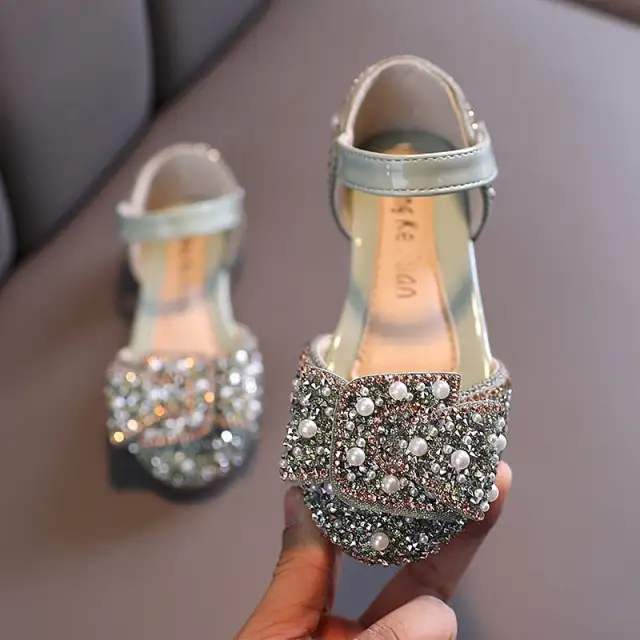 Baby Girls Shoes Pearl Rhinestones Princess Shoes For Party