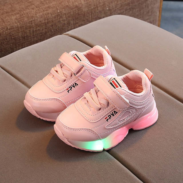 Children Sneakers With Light Up Sole Baby Led Luminous Shoes for Girls Boys