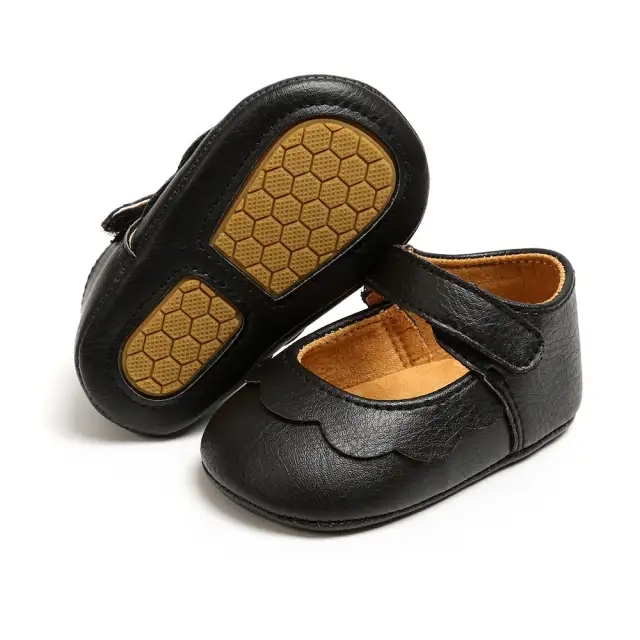 Newborn Boys Girls Shoes Toddler Leather Anti-slip Crib Shoes