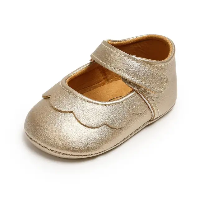 Newborn Boys Girls Shoes Toddler Leather Anti-slip Crib Shoes