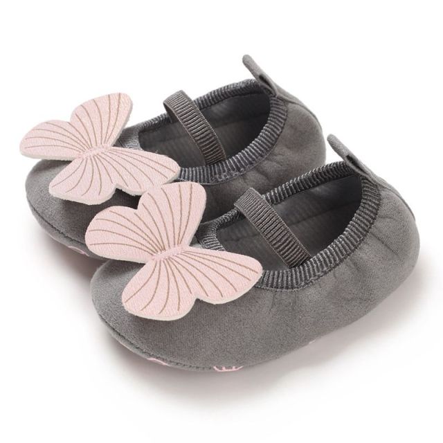 Baby Girls Shoes 0-18M Baby Cotton Butterfly Casual First Walkers Shoes