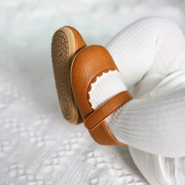 Baby Shoes Baby Boy Girl Leather Shoes Anti-slip Toddler First Walkers