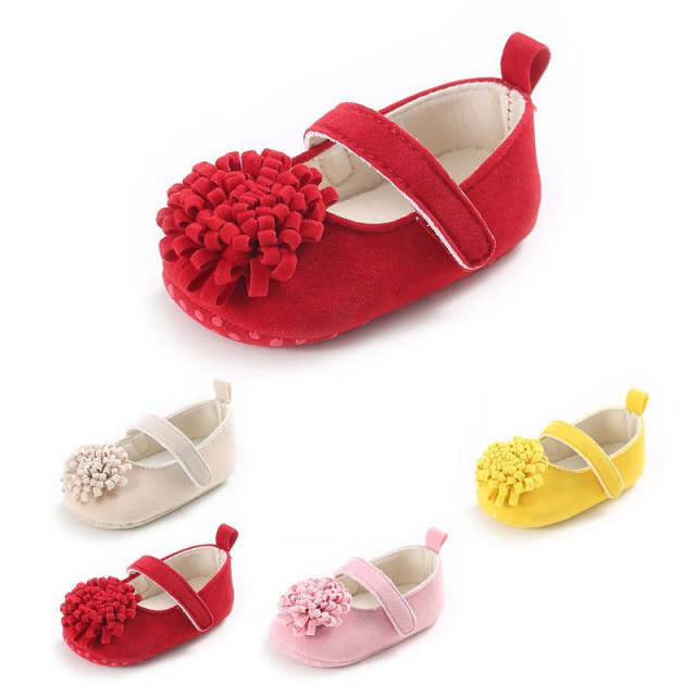 0-18M Baby Shoes Infant Girls Prewalkers Flower Soft Bottom Toddler Shoes