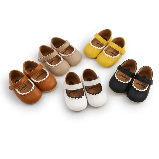 Baby Shoes Baby Boy Girl Leather Shoes Anti-slip Toddler First Walkers