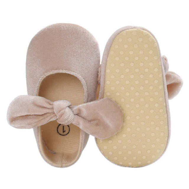 Baby Girl Bowknot Newborn Shoes First Walkers Toddler Prewalker 0-18M