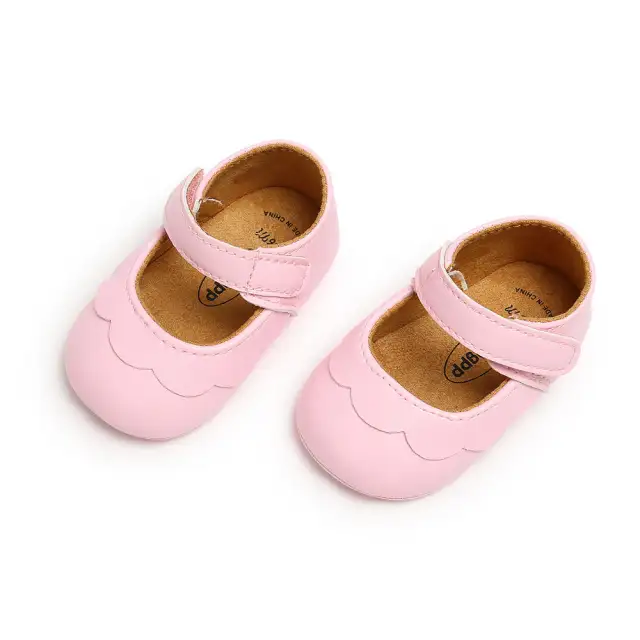 Newborn Boys Girls Shoes Toddler Leather Anti-slip Crib Shoes