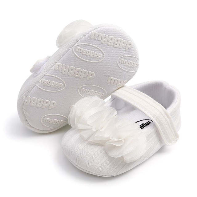 Toddler Baby Girl Shoes Comfort Cotton Flower Infant First Walker Shoes