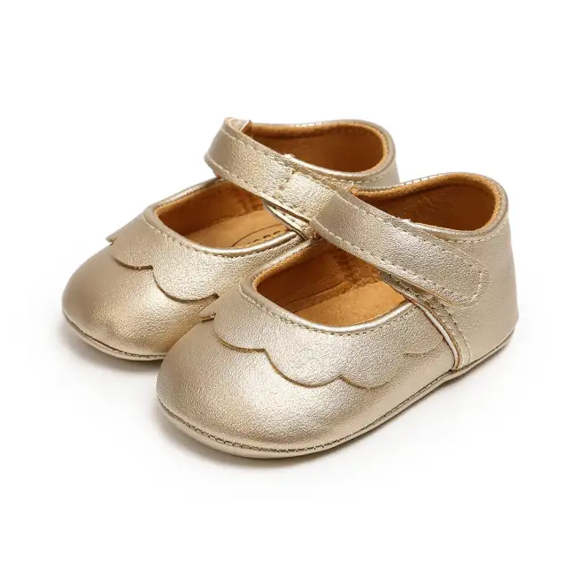 Newborn Boys Girls Shoes Toddler Leather Anti-slip Crib Shoes