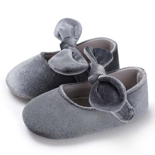 Baby Girl Bowknot Newborn Shoes First Walkers Toddler Prewalker 0-18M