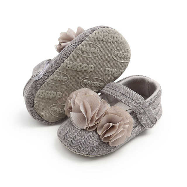 Toddler Baby Girl Shoes Comfort Cotton Flower Infant First Walker Shoes