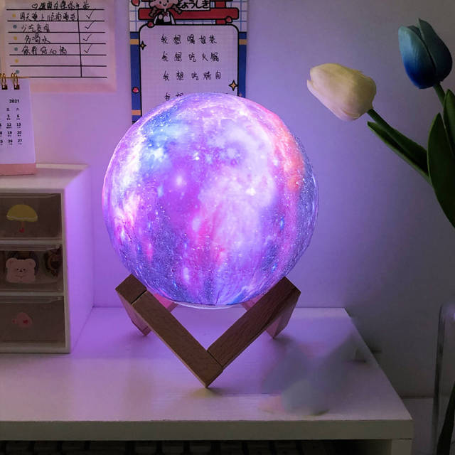 Moon Lamp - 16 Colors LED 3D Galaxy Lamp Moon Light - Remote &amp; Touch Control Star Lamp Moon Night Light Gifts for Girls Boys Kids Birthday