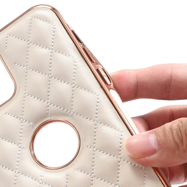 Phone Case For iPhone 12 Diamond quilted pattern Leather Phone Cover For iPhone 11 Apple iPhone 13