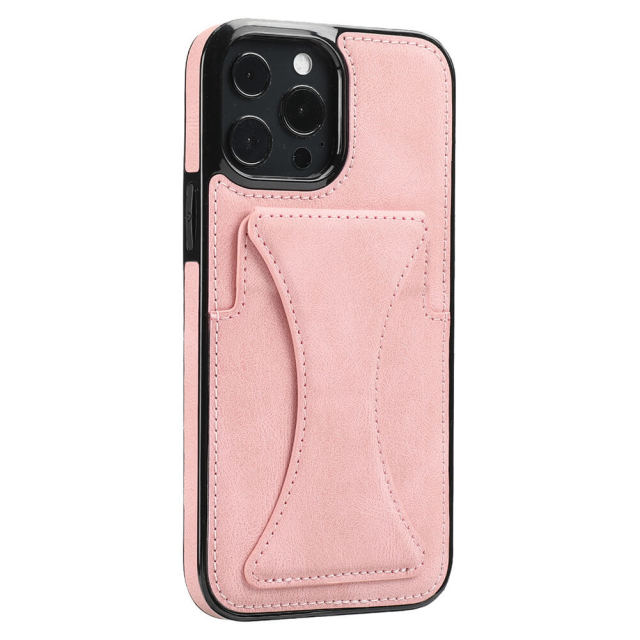 Compatible iPhone 13 Leather Wristband Phone Case with Credit Card Holder PU Leather Stand Card Slot Case for iPhone 13 Pro Max