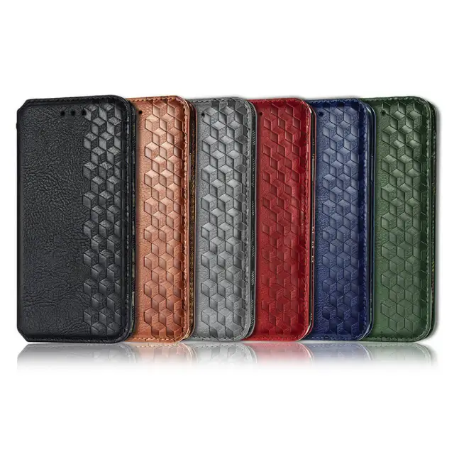 Case for iPhone 13 Pro Wallet Case - PU Leather Magnetic Case and Card Holder - Flip Folio Back Cover Cell Phone Case - Kickstand Shockproof Leather Case for iPhone 12
